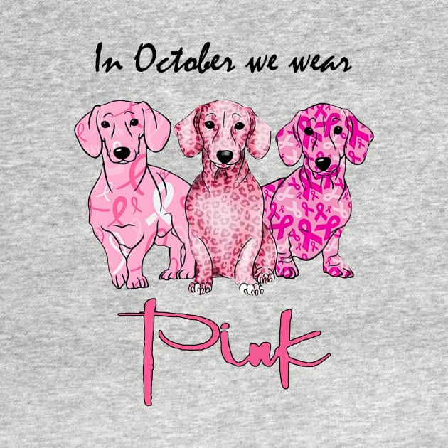 Labrador In October We Wear Pink Breast Cancer Awareness by trainerunderline